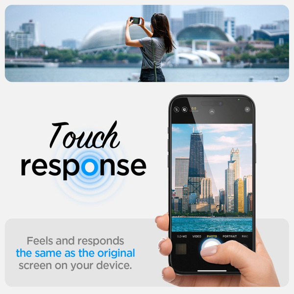 Spigen Glas.tR EZ Fit FC Tempered Glass for iPhone 15 Plus - Black 2 pcs.