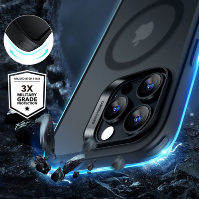 Etui ESR Classic Hybrid Halolock MagSafe + szkło hartowane na iPhone 16 Pro - półprzezroczyste