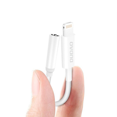 Dudao Audio-Adapter Kopfhörer-Adapter von Lightning auf 3,5 mm Mini-Klinke weiß (L16i weiß)
