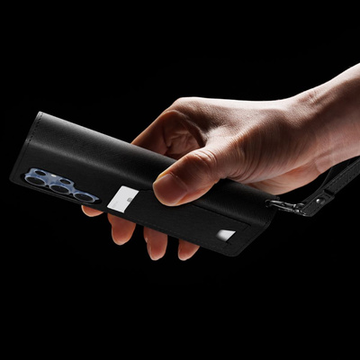 Spigen Wallet &quot;S&quot; Hülle für Samsung Galaxy S25 Ultra - Schwarz