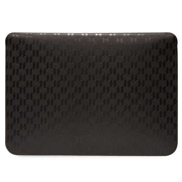 Karl Lagerfeld Saffiano Monogram Ikonik case for a 16&quot; laptop - black