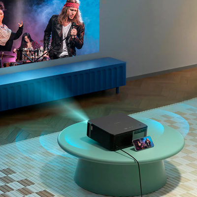 Yaber K2s LCD FullHD 1080p Multimedia-Projektor mit JBL-Lautsprechern - Schwarz