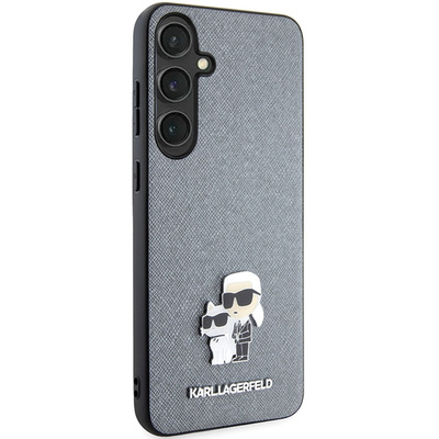 Karl Lagerfeld KLHCS24SPSAKCMPG S24 S921 hardcase gray/gray Saffiano Karl & Choupette Metal Pin