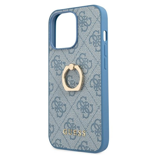 Guess GUHCP13X4GMRBL iPhone 13 Pro Max 6,7" niebieski/blue hardcase 4G with ring stand