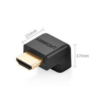 Ugreen HDMI adapter angle connector bottom black (20109)