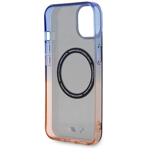 Hülle BMW BMHMP14SHTGE iPhone 14 6.1&quot; grau/grau Hardcase Gradient Bumper MagSafe