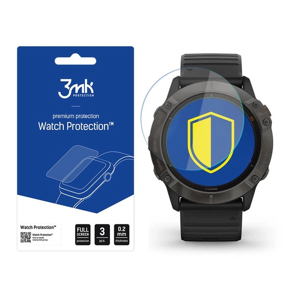 Garmin Fenix 6X Pro - 3mk Watch Protection™ contro FlexibleGlass Lite