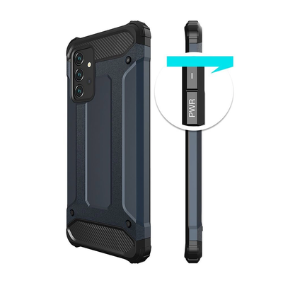 Pancerne hybrydowe etui Hybrid Armor pokrowiec na Samsung Galaxy A36 - niebieskie