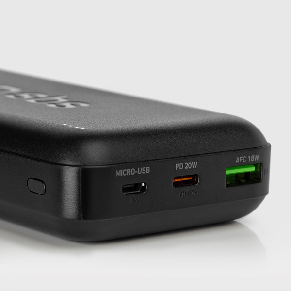 Powerbank SBS TTBB20000PD20K 20000 mAh 20W PD USB-C, USB-A, Micro-USB - czarny