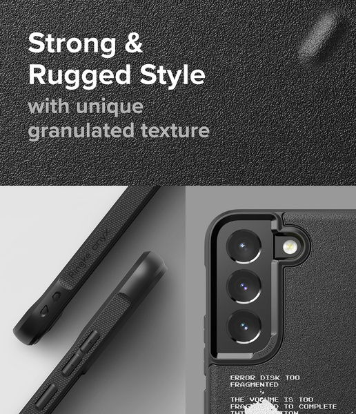 Ringke Onyx Design Durable Cover Case für Samsung Galaxy S22+ (S22 Plus) schwarz (Graffiti) ()