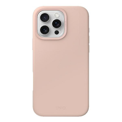 Uniq Lino Hue Magclick Ladehülle für iPhone 16 Pro Max – Rosa