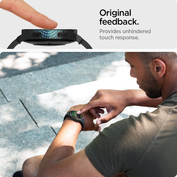 Spigen Glas.tR EZ Fit gehärtetes Glas für Samsung Galaxy Watch 5 Pro (45 mm) - 2 Stk.
