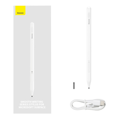 Aktywny rysik stylus do Microsoft Surface MPP 2.0 Baseus Smooth Writing Series - biały