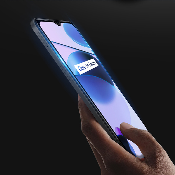 Dux Ducis 9D Tempered Glass Vollbild 9H Panzerglas mit Rahmen Realme C35 schwarz (case friendly)