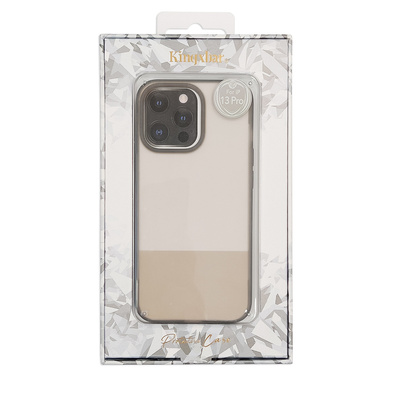 Kingxbar Plain Series etui pokrowiec do iPhone 13 Pro Max silikonowa obudowa szary