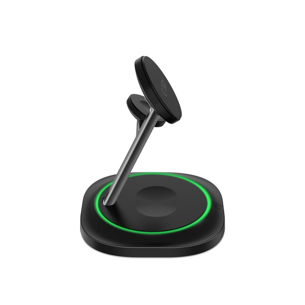 Ładowarka indukcyjna Tech-Protect QI15W-A46 3w1 Magnetic MagSafe - czarna