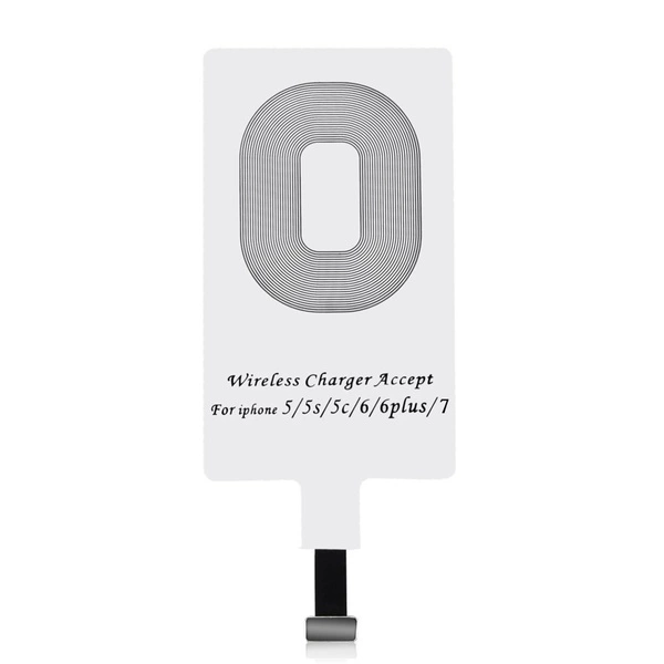 Adattatore Choietech per ricarica wireless Qi Lightning Induction Insert bianco (WP-IP)