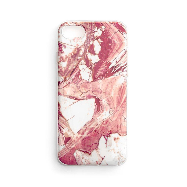 Wozinsky Marble TPU Cover Gel Marmor für Samsung Galaxy S22+ (S22 Plus) pink