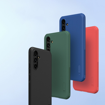 Nillkin Super Frosted Shield Pro Hülle für Samsung Galaxy A54 5G Gepanzerte Abdeckung + Telefonständer Schwarz