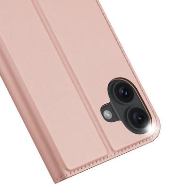 Dux Ducis Skin Pro iPhone 16 Case with Flap and Card Slot - Pink