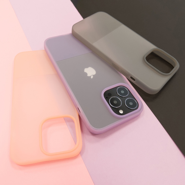 Kingxbar Plain Series etui pokrowiec do iPhone 13 Pro Max silikonowa obudowa różowy