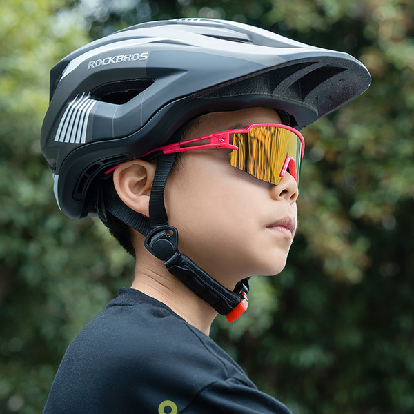 Rockbros Kids Cycling Glasses, Polarized, UV Protection, Black