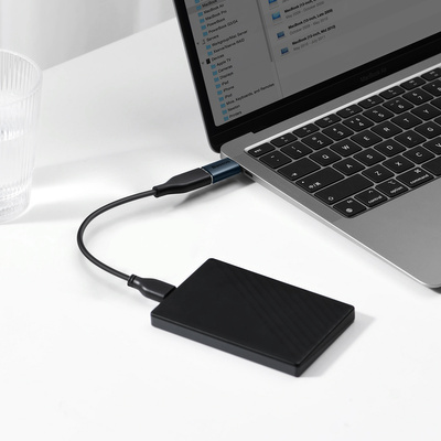 Baseus Ingenuity Series USB Type C auf USB-A 3.2 Gen 1 Adapter blau (ZJJQ000003)