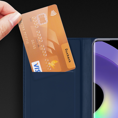 Dux Ducis Skin Pro case for Realme 10 Pro+ flip cover card wallet stand blue