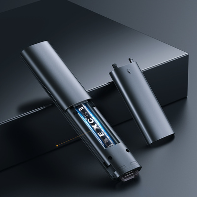 Baseus Orange Dot AI Laser Pointer with Automatic Voice Transcription, Dual Lasers - Gray