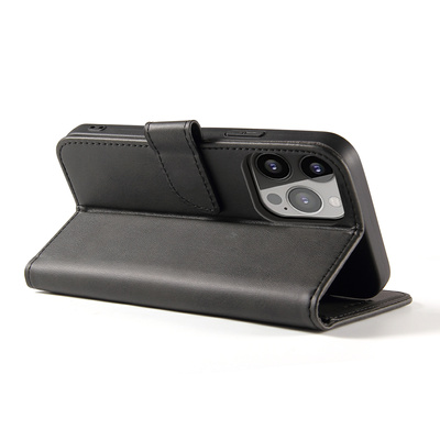 Magnet Case booktype case schutzhülle aufklappbare hülle für iPhone 13 schwarz
