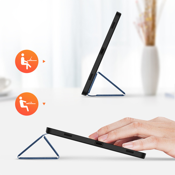 Dux Ducis Domo Samsung Galaxy Tab S9 FE Hülle mit Ständer – Blau