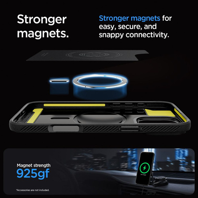 Etui Spigen Rugged Armor MagSafe do iPhone 16 Pro Max - szare