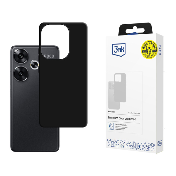 Etui 3mk Matt Case na Xiaomi Poco F6 - czarne
