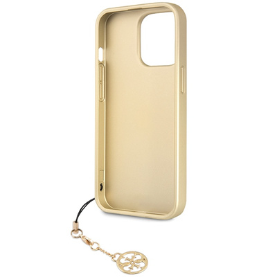 Etui Guess 4G Charms Collection na iPhone 14 Pro Max - szare