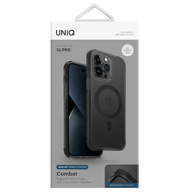 Etui UNIQ Combat na iPhone 14 Pro 6,1" z MagSafe - czarne