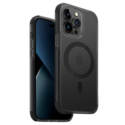 Uniq Combat iPhone 14 Pro 6,1&quot; Hülle Magclick Charging Schwarz/Betonkohle