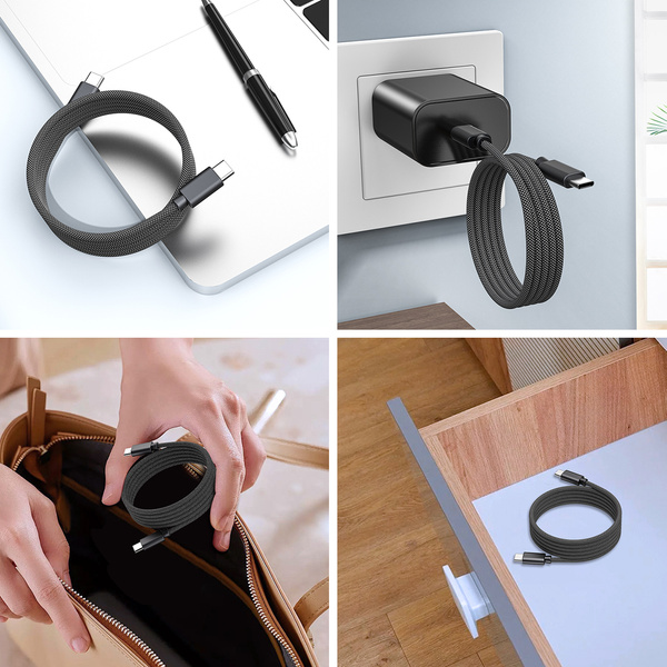 Choetech XCC-1052 100W USB-C Magnetic Cable 1.2m - Black