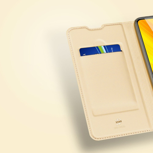 DUX DUCIS Skin Pro kabura etui pokrowiec z klapką Xiaomi Poco X3 NFC / Poco X3 Pro różowy