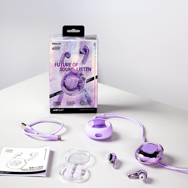 Acefast T8 TWS Bluetooth-Funkkopfhörer – Rosa