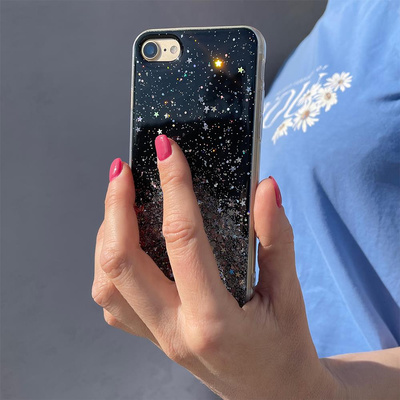 Wozinsky Star Glitter Shining Cover for Samsung Galaxy A42 5G green