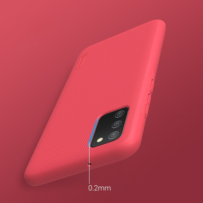 Nillkin Super Frosted Shield verstärkte Schutzhülle für Samsung Galaxy A02s EU schwarz