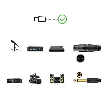 [RETURNED ITEM] Ugreen audio cable Microphone cable to XLR microphone (female) - 6.35 mm jack (male) 3 m (AV131)
