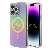 Guess GUHMP15XHITSP iPhone 15 Pro Max 6,7" rosa/rosa Hartschale IML Iridescent MagSafe