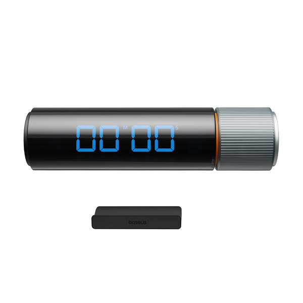 Baseus Heyo Series magnetic digital countdown timer with stopwatch function - black