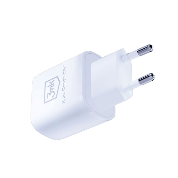 3MK HyperCharger 20W 1xUSB-C + 1xUSB-A PD / QC-Ladegerät