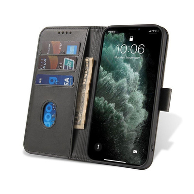 Magnet Case Elegante Hülle mit Klappe und Standfunktion OnePlus Ace schwarz