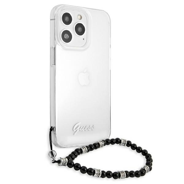 Etui Guess Black Pearl na iPhone 13 Pro / iPhone 13 - przezroczyste