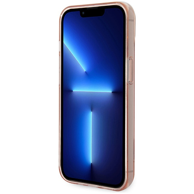 Guess GUHCP14MHGCOP iPhone 14 Plus 6,7 &quot;rosa / rosa Hardcase Durchscheinend