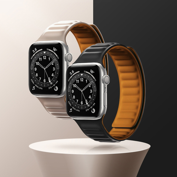Pasek magnetyczny Magnetic Strap opaska bransoleta do Apple Watch 45 mm - czerwony