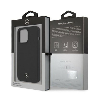 Mercedes MEHMP13XSILBK iPhone 13 Pro Max 6.7&quot; black/black hardcase Silicone Magsafe